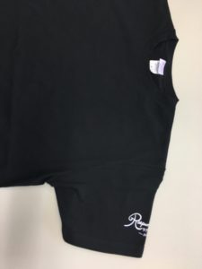 T-シャツ　黒　サイズ　L,LL　ロゴ左袖