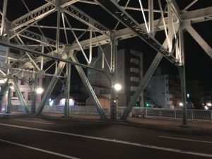 大橋から… 平日　21時の光景です。